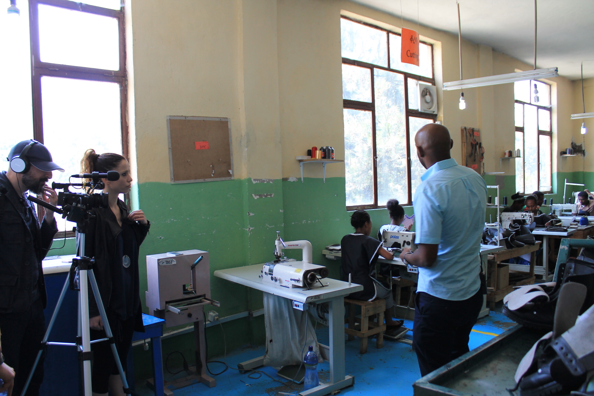 Cluster della pelle, realizzato ad Addis Abeba, durante le riprese del reportage della trasmissione RAI 